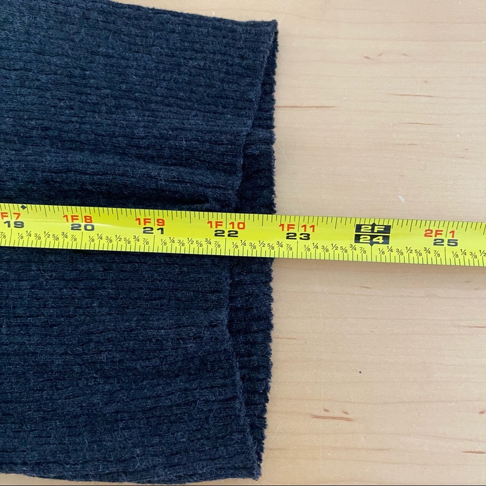 Enza Costa Cashmere Ribbed Henley Charcoal - Picture 7 of 14